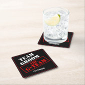 Het G-Team Bruidsjonker Vierkante Kartonnen Onderzetter (Insitu)