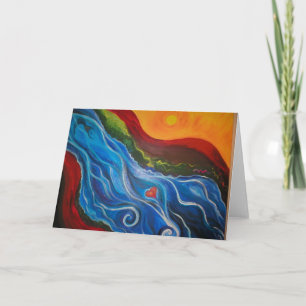 het gaan met de stroom kaart