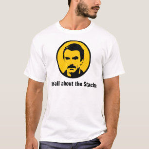 Het gaat allemaal om de Stache T-shirt