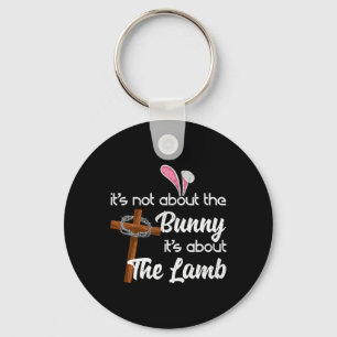 Het gaat niet om de Bunny maar om de Lamb Easte Sleutelhanger
