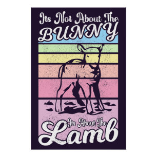 Het gaat niet om de bunny, maar om de Lamb-pasta. Perfect Poster