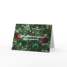 Het gaat niet om de cadeaus