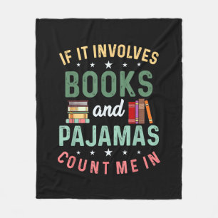 HET GAAT OM BOEKEN & PYJAMA'S TEL ME IN Grappig Le Fleece Deken