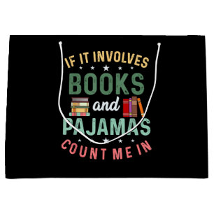 HET GAAT OM BOEKEN & PYJAMA'S TEL ME IN Grappig Le Groot Cadeauzakje