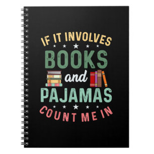 HET GAAT OM BOEKEN & PYJAMA'S TEL ME IN Grappig Le Notitieboek