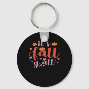 Het gaat om de Herfst Y’all Retro Classic Sleutelhanger