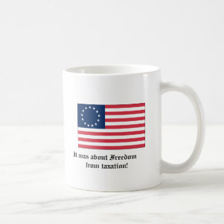Het gaat om de vrijheid van belastingheffing koffiemok