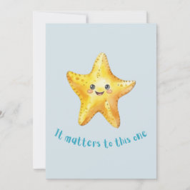 Het gaat om dit verhaal, Starfish Story. Aankondiging