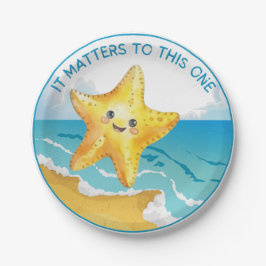 Het gaat om dit verhaal, Starfish Story. Papieren Bordje