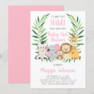 Het gaat om Wild Safari Baby Girl Safari Kaart
