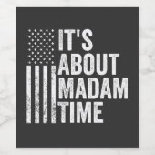 Het gaat over de verkiezing van Mrs Time Harris De Wijn Etiket (Enkel label)