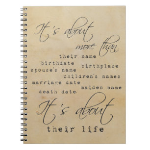 Het gaat over hun leven - notebook notitieboek