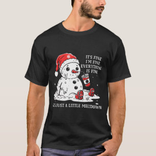 Het gaat prima, het is prima, gewoon een Kerstmis- T-shirt
