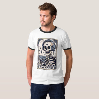 Het Gamer Skelet Tarotkaart Shirt