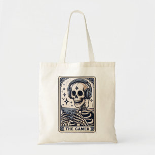 Het Gamer Skelet Tarotkaart Shirt Tote Bag