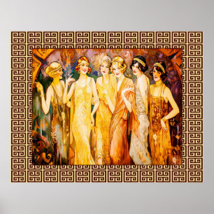 Het Gatsby Ladies Poster. Poster