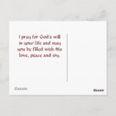 Het gebed des Heren Matteüs 6:10 Uw Koninkrijk kom Briefkaart (Achterkant)