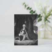 Het gebed in Valley Forge.  Gen_War Afbeelding Briefkaart (Staand voorkant)