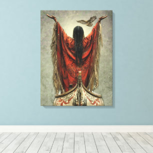 Het gebed - omwikkeld canvas afdruk