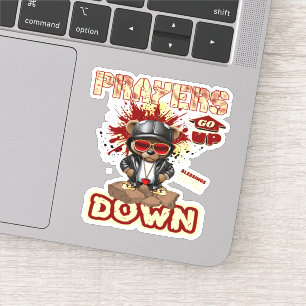 Het gebed stijgt Christelijk Sticker