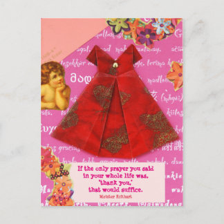 Het gebed van dank briefkaart