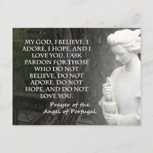 Het gebed van de Engel van Portugal. Briefkaart