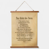 Het Gebed van de Heer (Duits) Hangend Wandkleed (Voorkant)