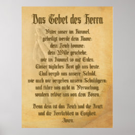 Het Gebed van de Heer (Duits) Poster