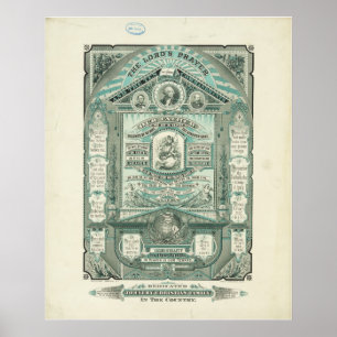 Het gebed van de Heer en de Tien geboden Poster