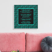 Het gebed van de Heer Onze vader Abstracte grens Canvas Afdruk (Insitu (Woonkamer))