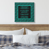 Het gebed van de Heer Onze vader Abstracte grens Canvas Afdruk (Insitu (Slaapkamer))
