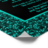 Het gebed van de Heer Onze vader Abstracte grens Poster (Hoek)