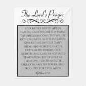 Het gebed van de Heer | Onze Vader KJV Fleece Deken (Voorkant)