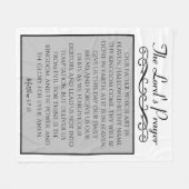 Het gebed van de Heer | Onze Vader KJV Fleece Deken (Voorkant (Horizontaal))