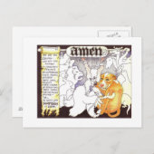 Het Gebed van de kerstman Feestdagenkaart (Voorkant / Achterkant)