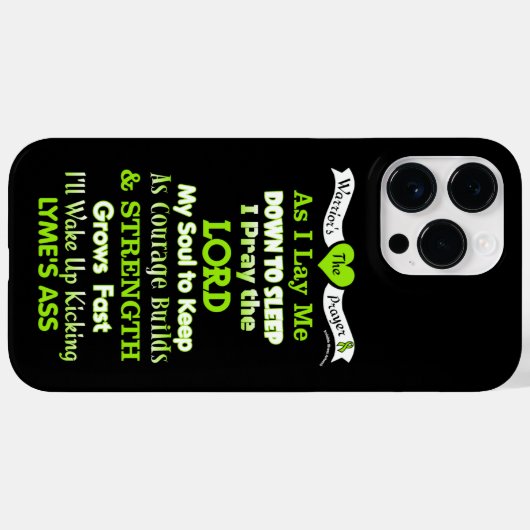 Het gebed van de krijger...Lyme Case-Mate iPhone Case (Achterkant (horizontaal))