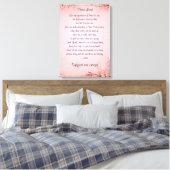 Het gebed van de militaire vrouw canvas afdruk (Insitu (Slaapkamer))