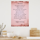 Het gebed van de militaire vrouw poster (Keuken)