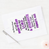 Het gebed van de Warrior Fibro Rechthoekige Sticker (Envelop)