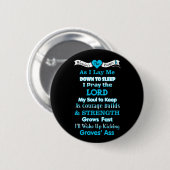 Het gebed van de Warrior.. graves' Pinback Button (Voorkant /achterkant)