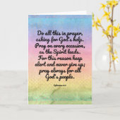 Het Gebed van het Vers van de Bijbel van de Kaart (Gele Bloem)