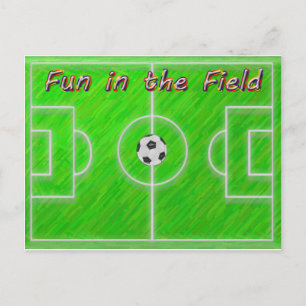 Het Gebied van het voetbal Briefkaart