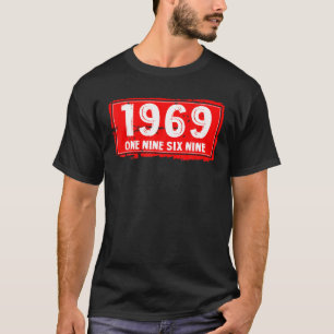 Het geboortejaar 1969 voor mannen en vrouwen, gewe t-shirt