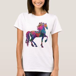 Het Geborduurde Paard T-shirt