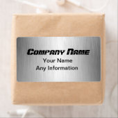 Het geborstelde Metaal Kijk Adres van de Terugkeer Etiket (Insitu)