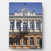 Het gebouw van de gemeenteraad van Melitopol Fotoplaat (voorkant)