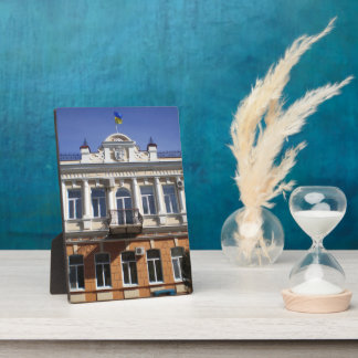 Het gebouw van de gemeenteraad van Melitopol Fotoplaat