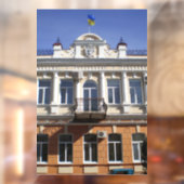 Het gebouw van de gemeenteraad van Melitopol Raamsticker (Vel 2)