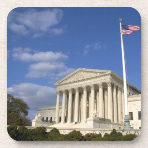 Het gebouw van het Amerikaanse Hooggerechtshof in Bier Onderzetter