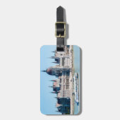 Het gebouw van het Hongaarse parlement in de stad Bagagelabel (Voorkant verticaal)